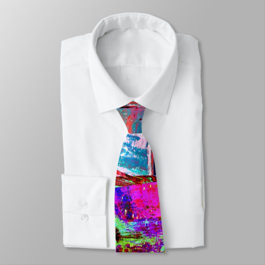 Neck Tie – Abstract Grid Stropdas (Gebonden)