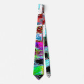Neck Tie – Abstract Grid Stropdas (Voorkant)