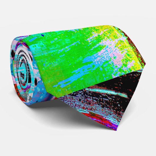 Neck Tie – Abstract Grid Stropdas (Opgerold)