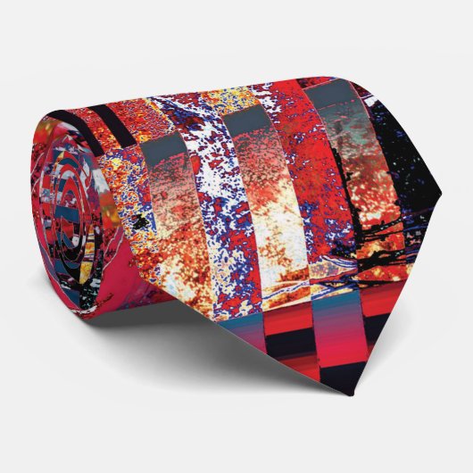 Neck Tie – Fragmented Pulse Stropdas (Opgerold)