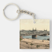 Neckar Bridge, Mannheim, Duitsland Sleutelhanger (Voorkant)