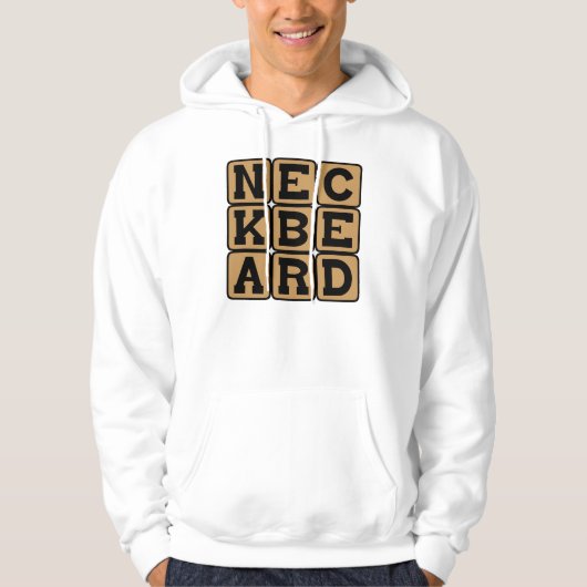 Neckbeard, internetmeme hoodie (Voorkant)
