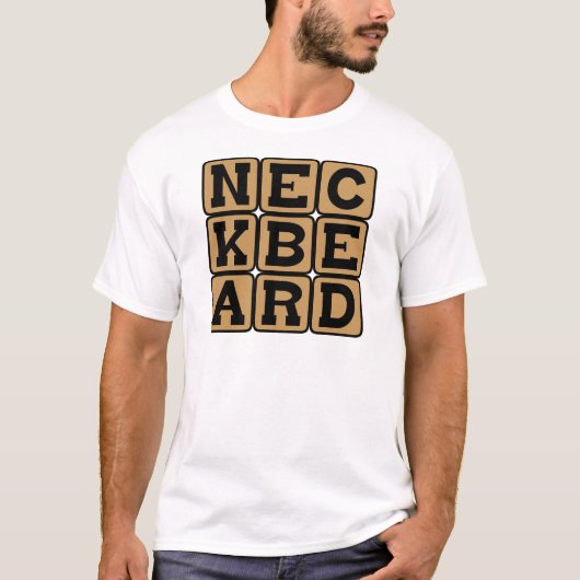 Neckbeard, internetmeme t-shirt (Voorkant)