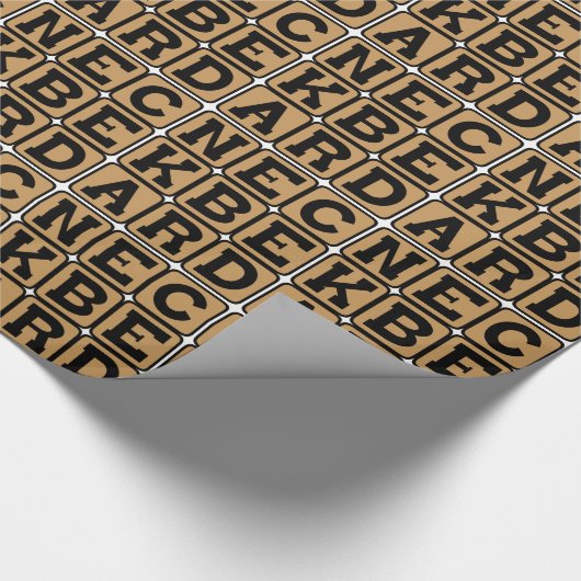 Neckbeard, internetthema cadeaupapier (Hoek)