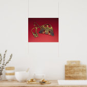 Necklace with vulture pendant poster (Keuken)