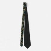 Necktie Adelaarsveren Abstract Patroon Stropdas (Achterkant)