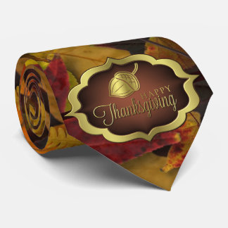 Necktie - Autumnal Happy Thanksgiving Stropdas