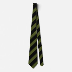 Necktie Buddy Army Green Stars & Stripes Stropdas