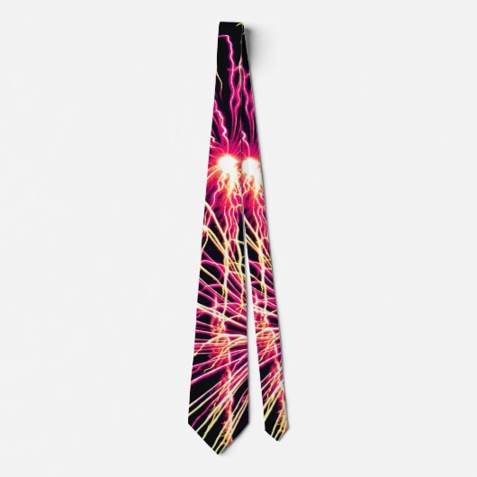 Necktie Buddy Fireworks Pattern Stropdas (Voorkant)
