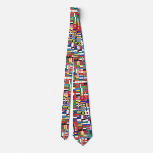 Necktie Buddy World Flags Stropdas (Achterkant)