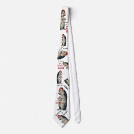 Necktie Crowned Pig - Bacon is King - Funny Stropdas