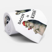 Necktie Crowned Pig - Bacon is King - Funny Stropdas (Opgerold)
