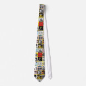 Necktie Dangerhouse Sleeves Geel  Stropdas (Voorkant)