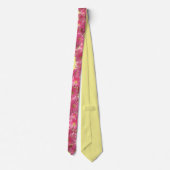Necktie - Donkerroze Gerbera Daisies Stropdas (Achterkant)