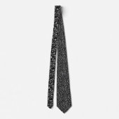 Necktie - Drama in Black en Silver Stropdas (Achterkant)