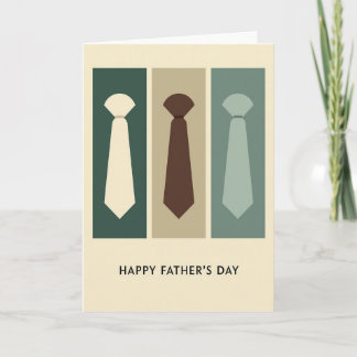 Necktie Fathers Day Art Card Kaart