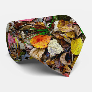 Necktie/herfstbladeren Stropdas