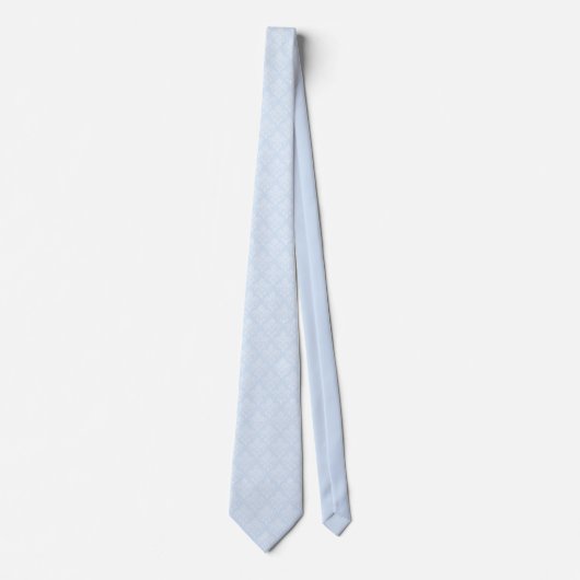 Necktie - Icy Blue Damask Stropdas (Voorkant)