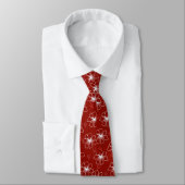 Necktie in een Red Floral Design Stropdas (Gebonden)