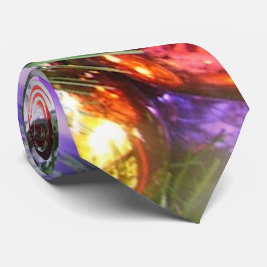 Necktie - Kerstgloed en feestneus Stropdas (Opgerold)