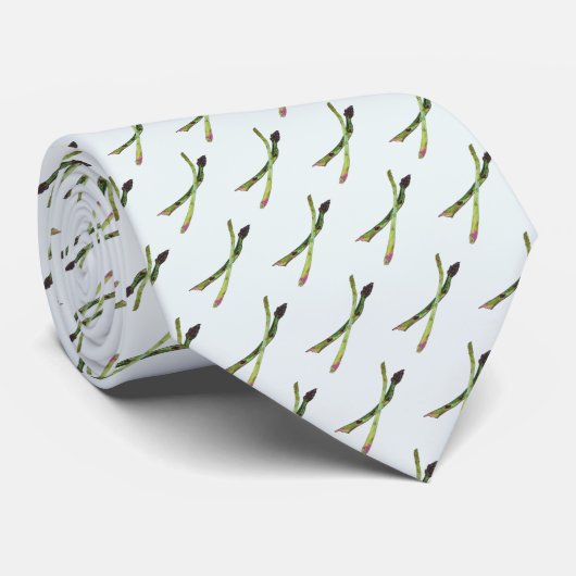 Necktie met Asparagus Stropdas (Opgerold)