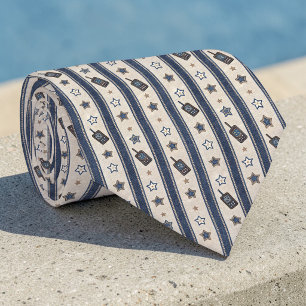 Necktie met carrièrepatroon voor wetshandhaving stropdas