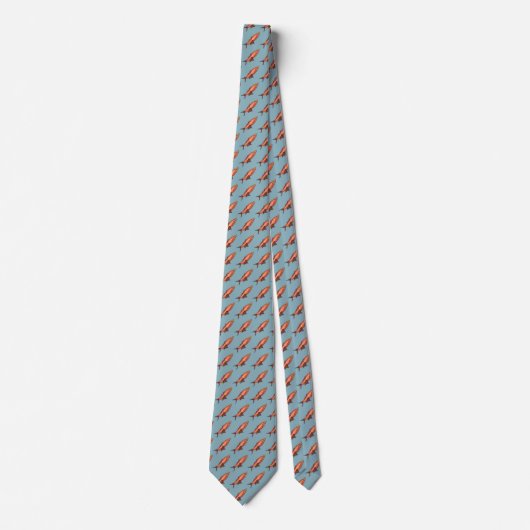 Necktie met Happy Fish Stropdas (Voorkant)