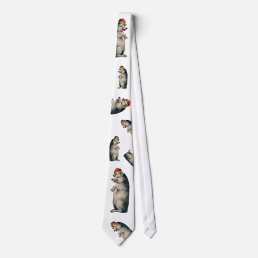Necktie met het Gewas Varkenspatroon - Funny Stropdas (Voorkant)