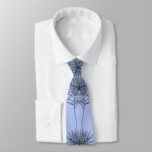 Necktie met lijnen design in blauw stropdas (Gebonden)
