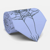 Necktie met lijnen design in blauw stropdas (Opgerold)