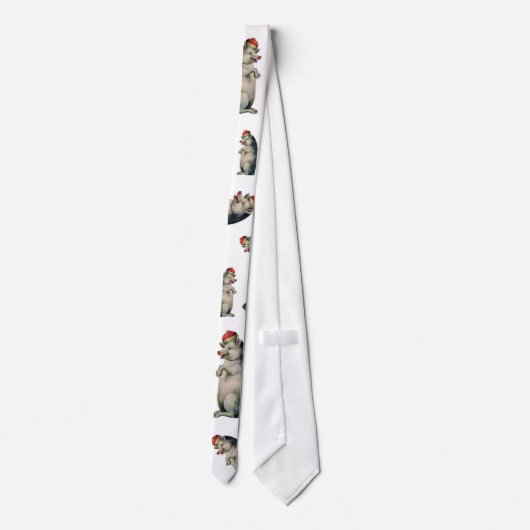 Necktie met Pig King-patroon - Funny Stropdas (Achterkant)