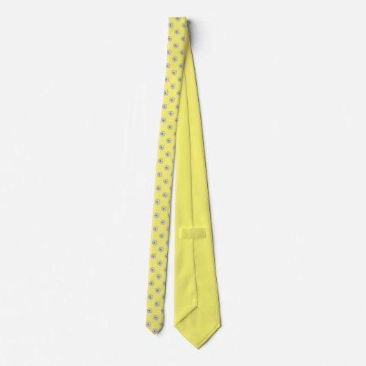 Necktie - New Daisy on Yellow Stropdas (Achterkant)