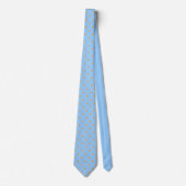 Necktie - New Daisy op Blue Stropdas (Voorkant)