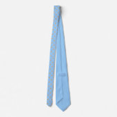 Necktie - New Daisy op Blue Stropdas (Achterkant)