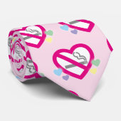 necktie_no smoking Heart Stropdas (Opgerold)