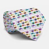 Necktie - Pop Art Eyes Stropdas (Opgerold)