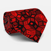 Necktie Red Tegels Stropdas (Opgerold)