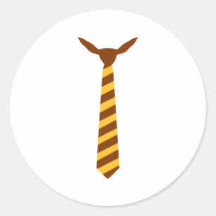 Necktie Ronde Sticker