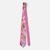 Necktie - Roze Gerbera Daisies Stropdas (Voorkant)
