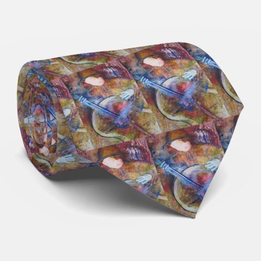 Necktie "The Guitar Player" Stropdas (Opgerold)