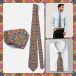 NECKTIE - tinten blauw, groen, geel en roze Stropdas<br><div class="desc">Een meerkleurige afbeelding in tinten blauw, groen, geel en roze en meer is te zien op deze aantrekkelijke mannen-stropdas (shirt en model niet inbegrepen). Het afbeelding beslaat de gehele voor- en achterkant van het stropdas. ►Het kan niet worden verwijderd of vervangen van de voorkant (zie OPMERKING hieronder), maar kan worden...</div>