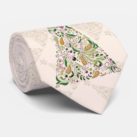 Necktie - Toscane Boom Twee Stropdas (Opgerold)