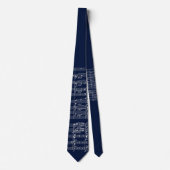 Necktie - Tristan und Isolde Score (Donkerblauw) Stropdas (Voorkant)