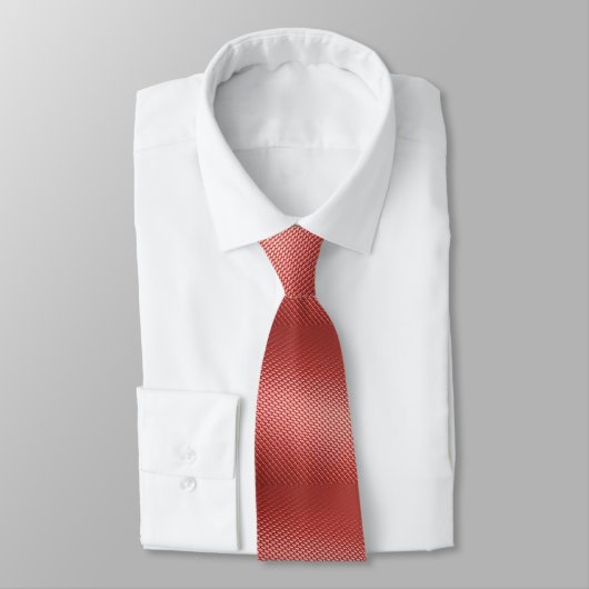 Necktie van rode schubben stropdas (Gebonden)