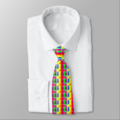 Necktie voor neonpatroon met meerdere kleuren stropdas (Gebonden)