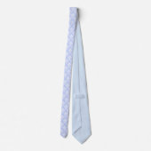 Necktie - Wedgewood Blue Damask Stropdas (Achterkant)