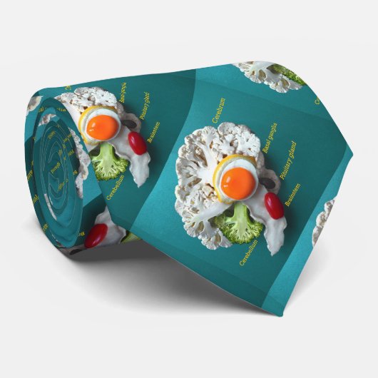 Necktie with brains stropdas (Opgerold)