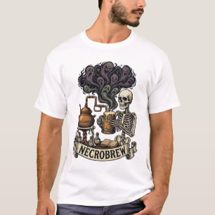 Necrobrew Skelet Houten Mok Geest Rook Koper S T-shirt