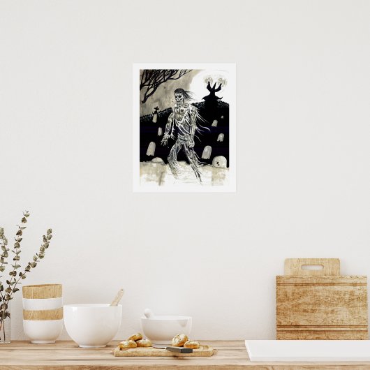 Necromancer – poster van Tracy Lesch (Keuken)