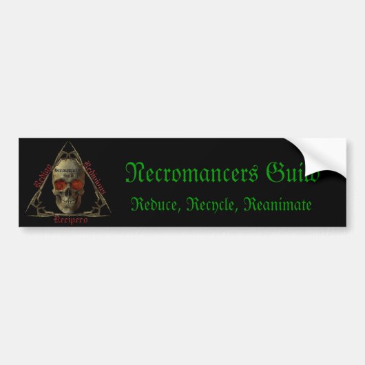 Necromancers Guild Bumpersticker (Voorkant)